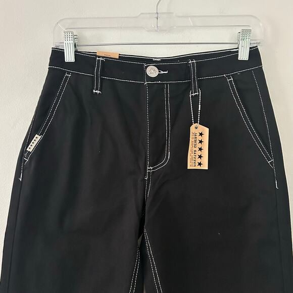 Fivestar General Women's High Rise Twill Service Pants Jeans Black 0 24 New - Picture 2 of 9